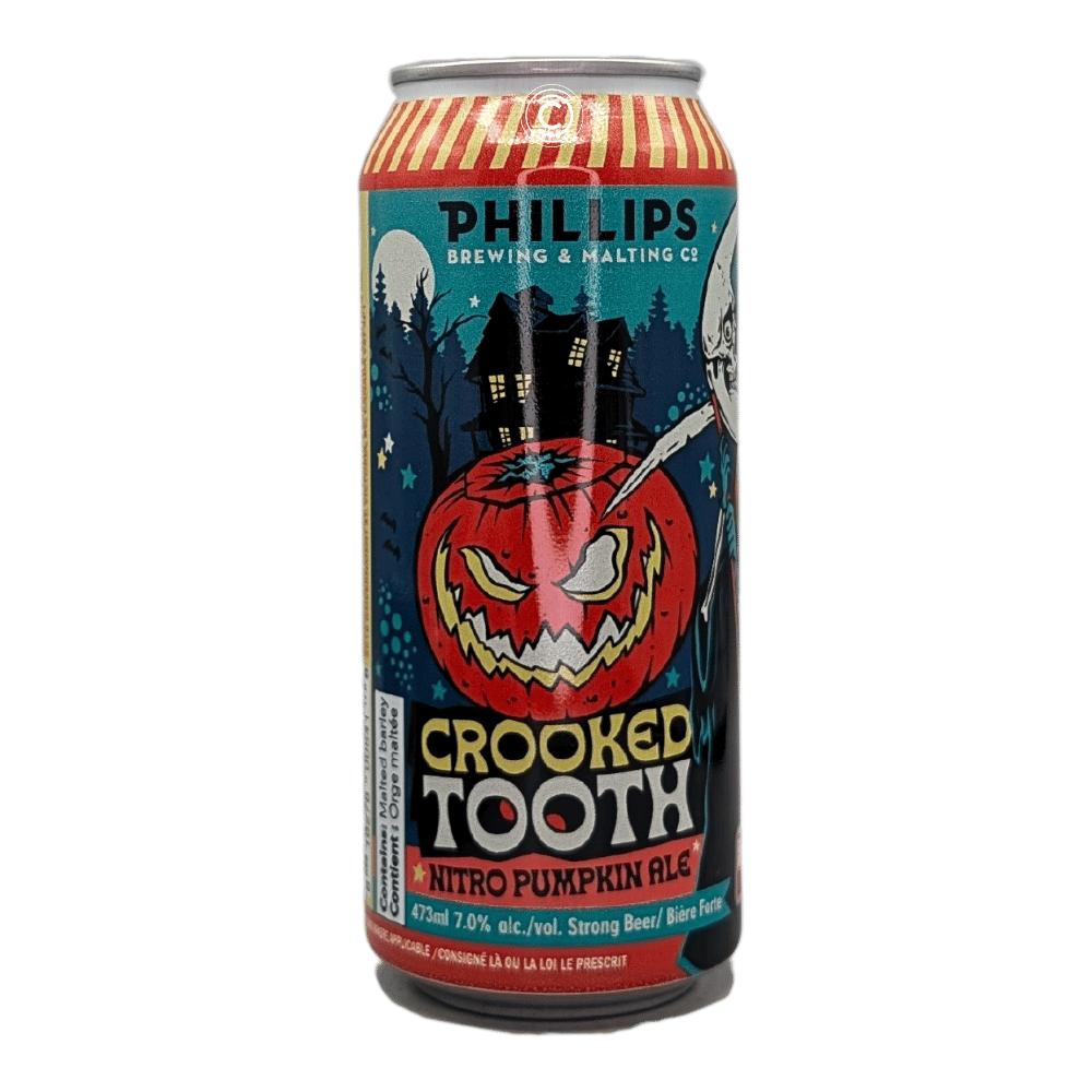 Crooked Tooth Nitro Pumpkin Ale by Phillips Brewing Company, beer label