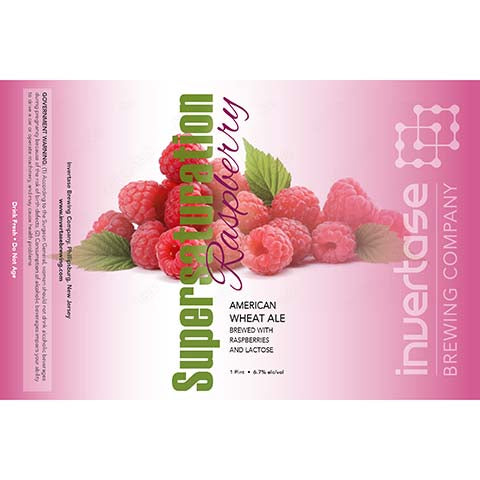 Invertase Supersaturation Raspberry by Invertase Brewing Company, beer label