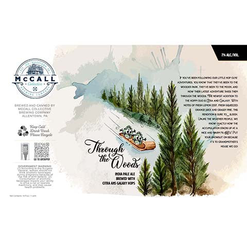 McCall Through the Woods IPA by McCall Collective Brewing Company, beer label