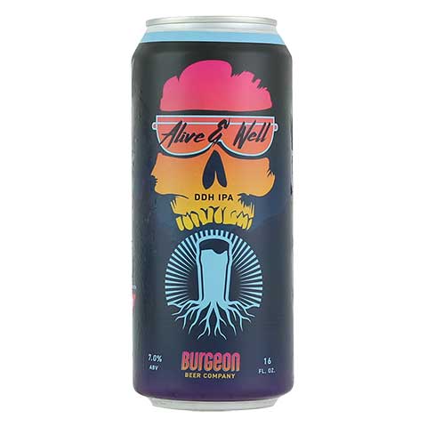 Burgeon/North Park Alive and Well IPA by Burgeon Beer Company, beer label