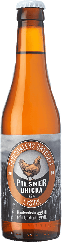 Pilsnerdricka by Fryksdalens Bryggeri, beer label