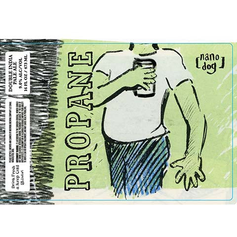 BrewDog Nano Dog Propane DIPA by BrewDog, beer label