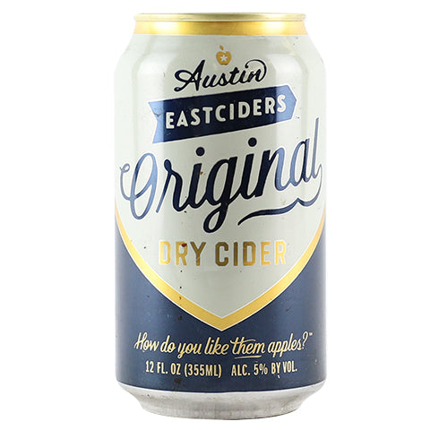 Austin Eastciders Original Dry Cider by Austin Eastciders, beer label