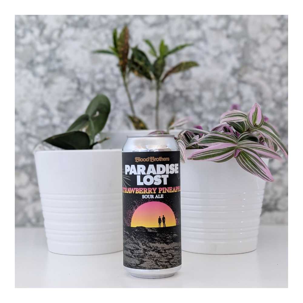 Paradise Lost - Strawberry Pineapple Sour by Blood Brothers Brewing, beer label