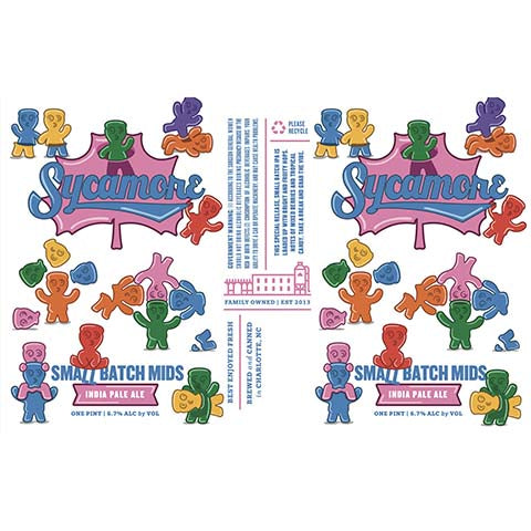 Sycamore Small Batch Minds IPA by Sycamore Brewing, beer label