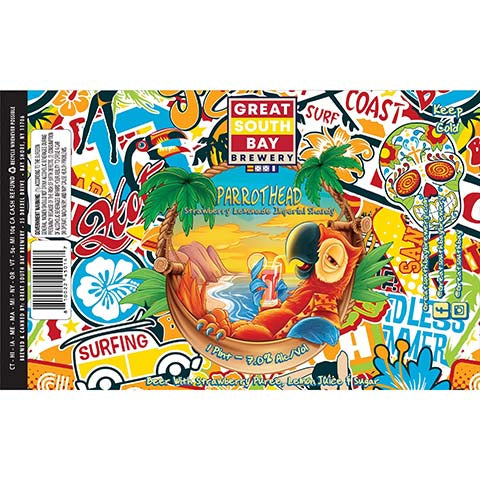 Great South Bay Parrothead by Great South Bay Brewery, beer label