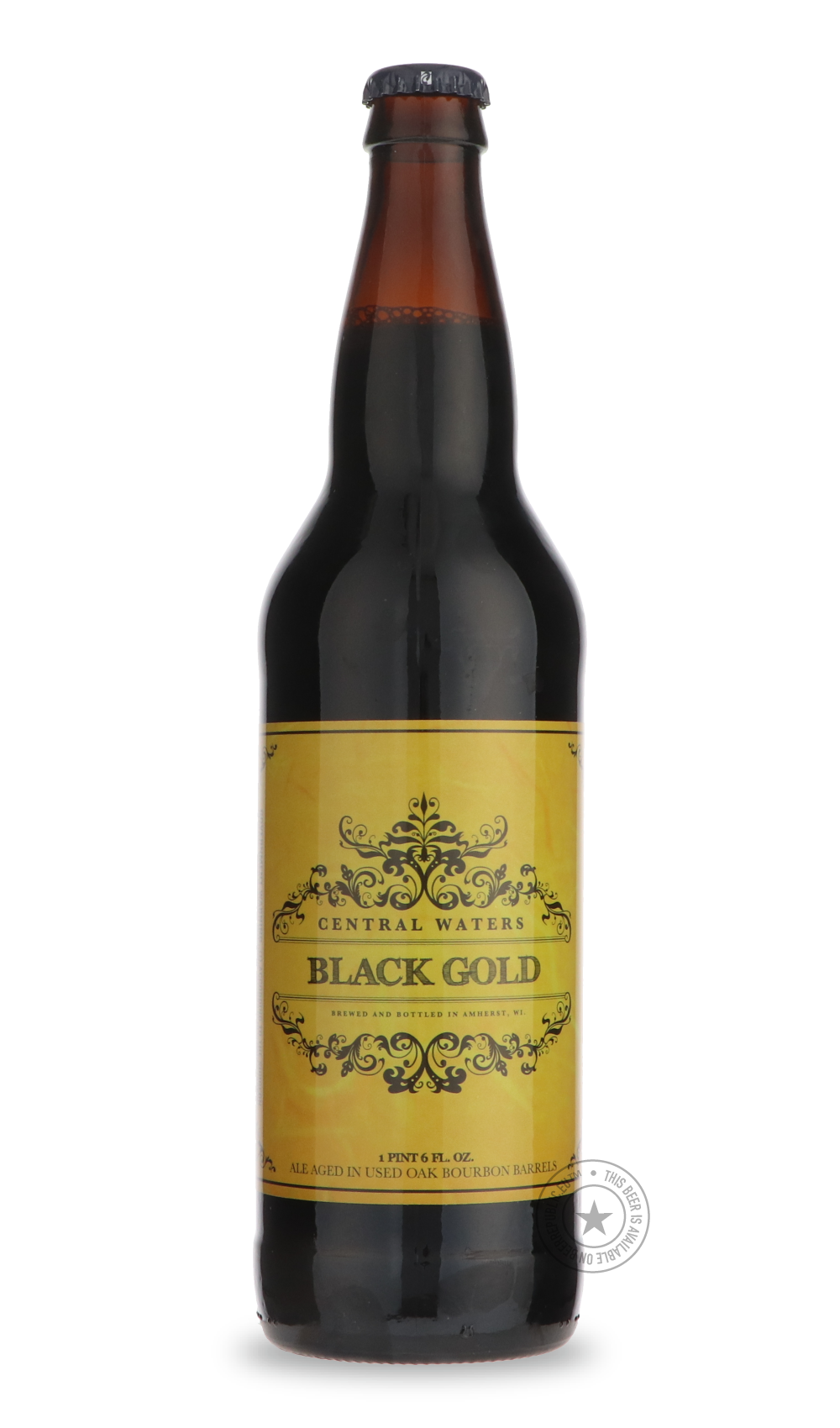 Black Gold (2025) by Central Waters Brewing Co, beer label
