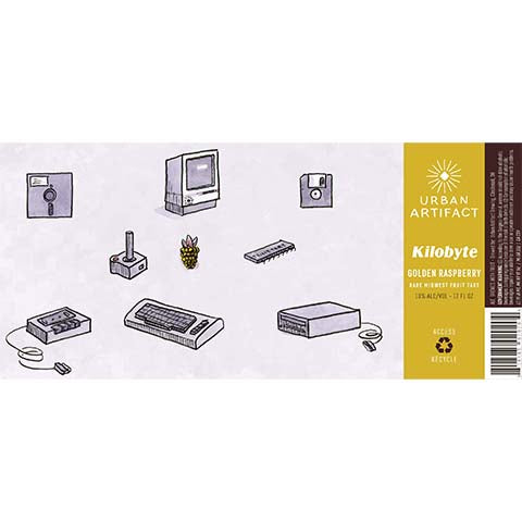 Urban Artifact Kilobyte Fruit Tart Ale by Urban Artifact, beer label