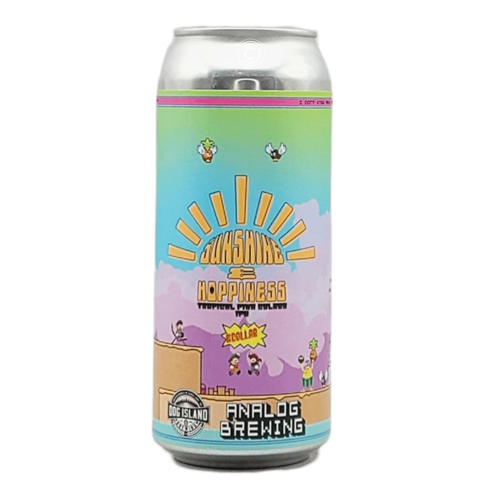Analog Brewing Sunshine & Hoppiness Hazy IPA by Dog Island Brewing, beer label