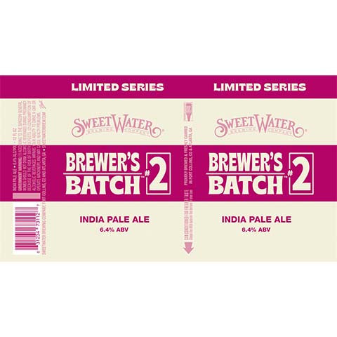 Sweetwater Brewer's Batch #2 IPA by SweetWater Brewing Co, beer label