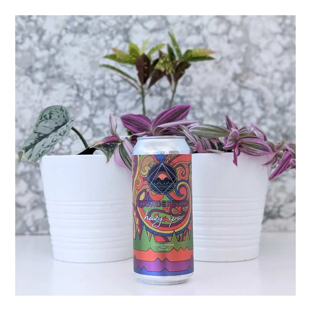 Thunderbird Hazy IPA by Polyrhythm Brewing, beer label