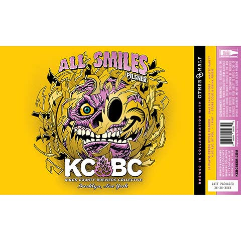 Kings County Brewers Collective All Smiles Pilsner by Kings County Brewers Collective, beer label