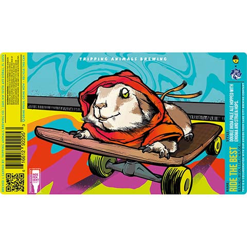 Tripping Animals Ride The Best DIPA by Tripping Animals Brewing Co., beer label