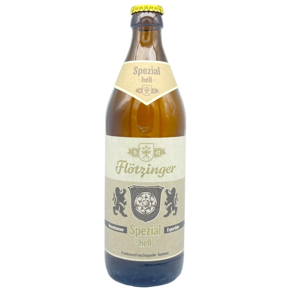 Flötzinger Bräu Spezial Hell by Flötzinger Bräu, beer label