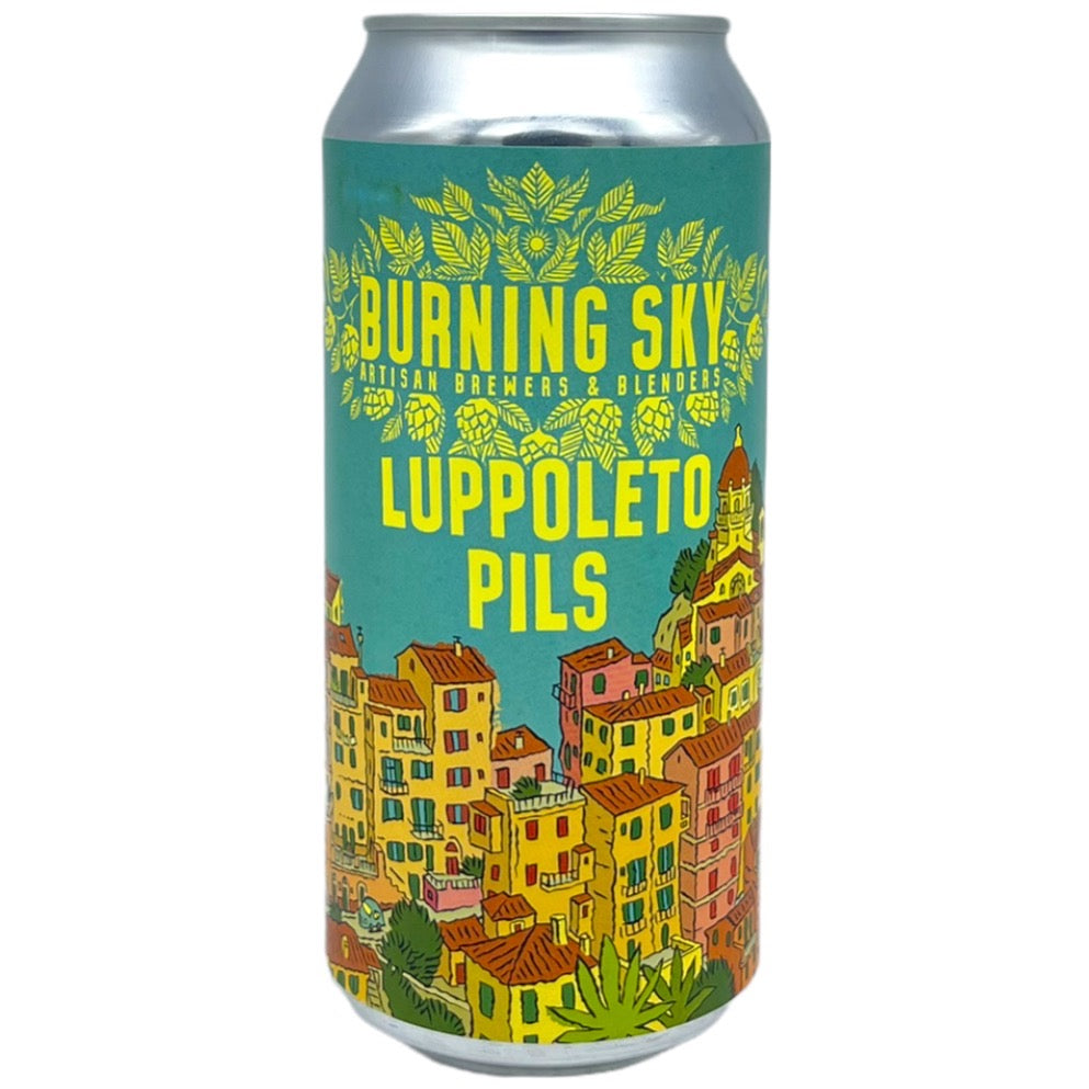 Burning Sky Luppoleto Pils by Burning Sky Brewery, beer label