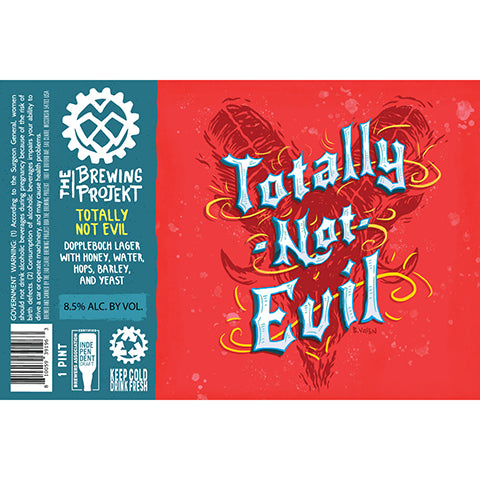 The Brewing Projekt Totally Not Evil Lager by The Brewing Projekt, beer label