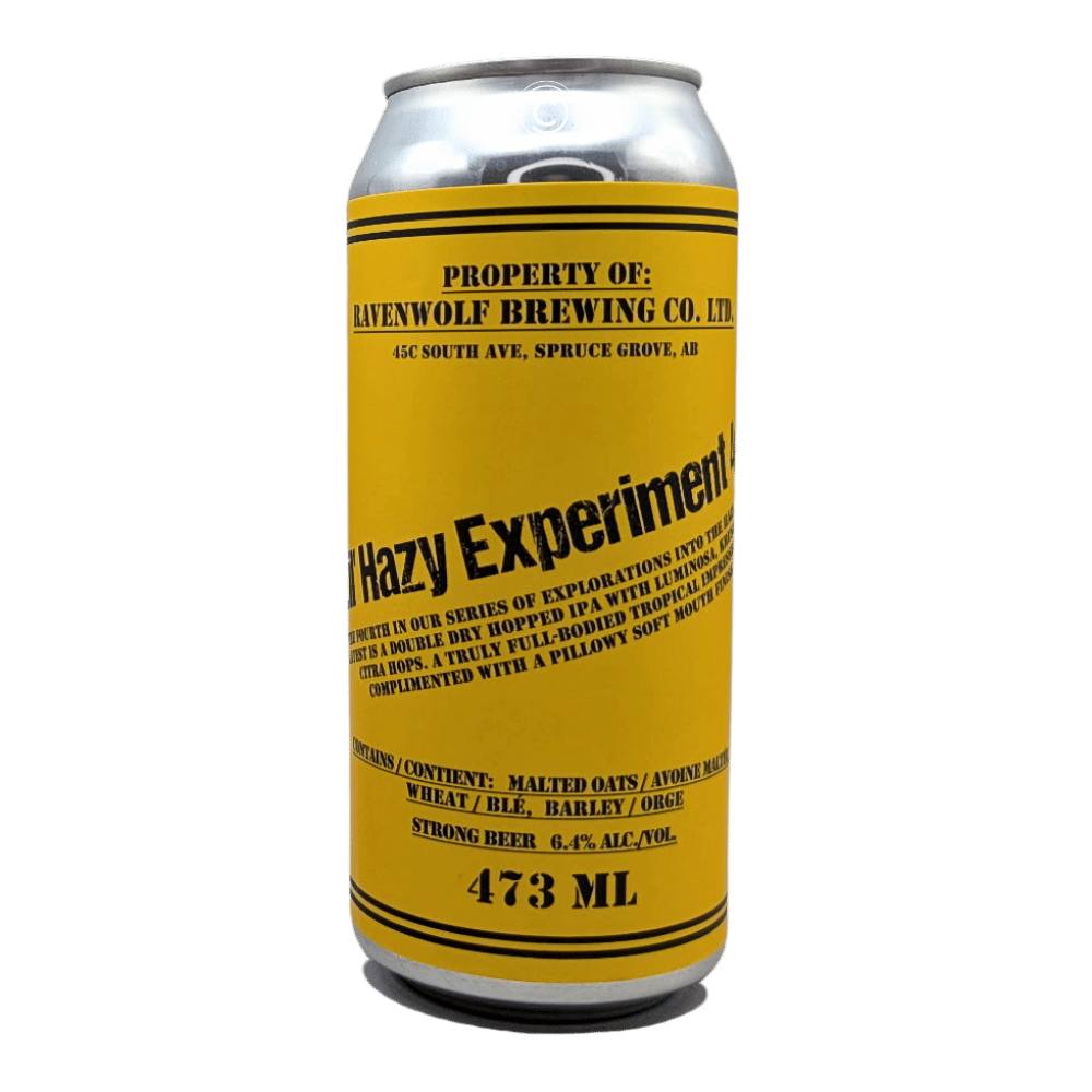 Lil' Hazy Experiment 4.0 Hazy IPA by RavenWolf Brewing Co., beer label