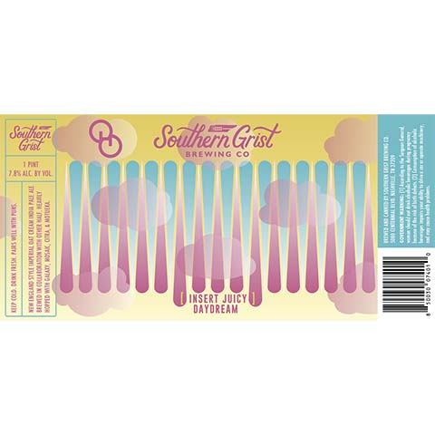 Southern Grist [Insert Juicy Daydream] IPA by Southern Grist Brewing Company, beer label