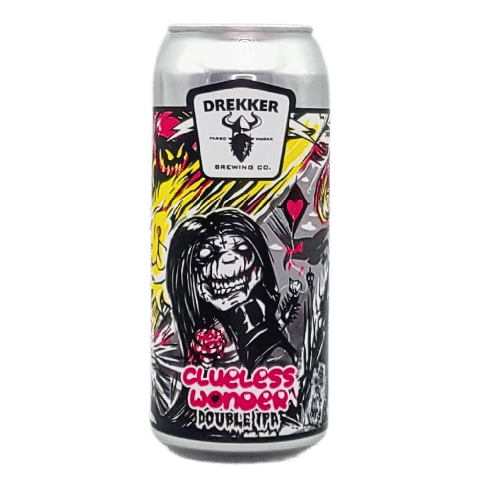 Clueless Wonder Hazy Double IPA by Drekker Brewing Company, beer label