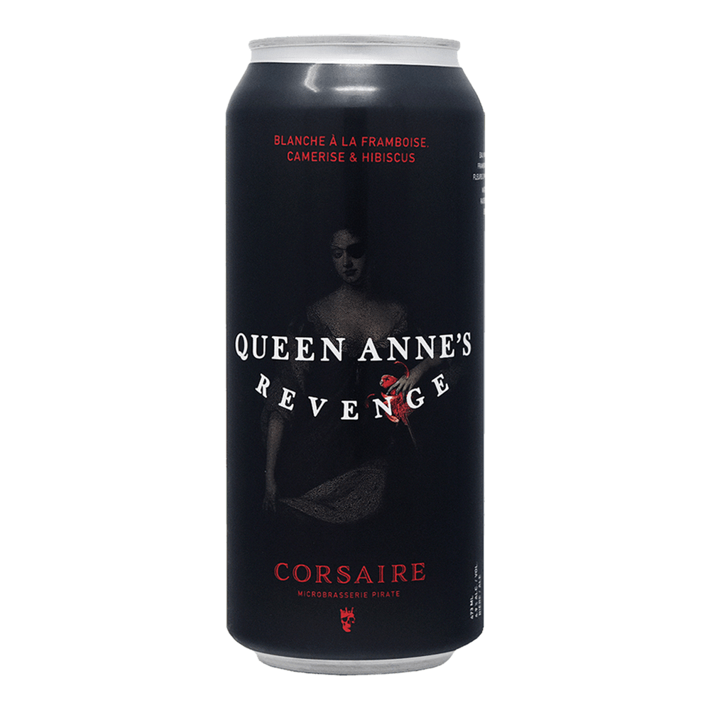 Queen Anne's Revenge Witbier by Corsaire, beer label