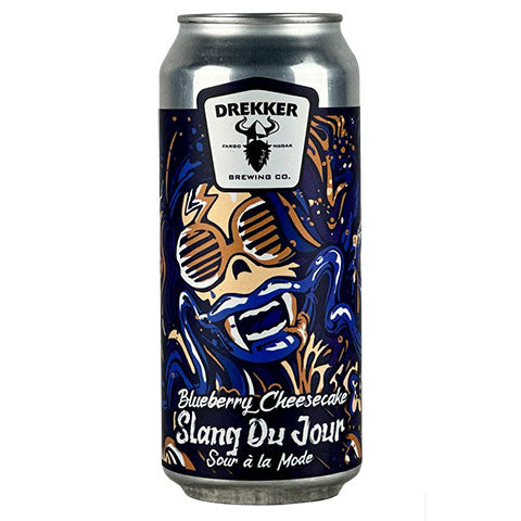 Drekker Slang Du Jour Blueberry Cheesecake Sour by Drekker Brewing Company, beer label