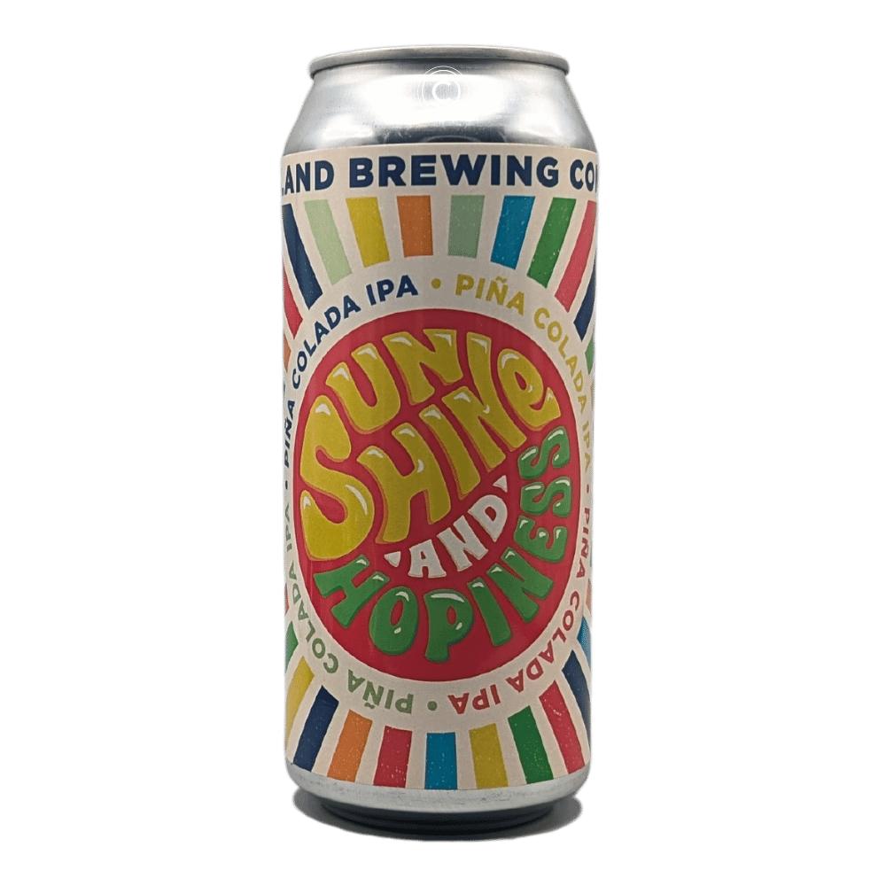 Sunshine & Hoppiness Pina Colada IPA by Dog Island Brewing, beer label