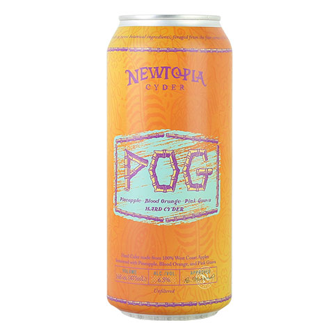Newtopia POG Modern Seasonal Hard Cider by Newtopia Cyder, beer label
