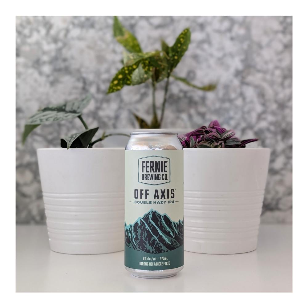 Off Axis Double Hazy IPA by Fernie Brewing Co, beer label
