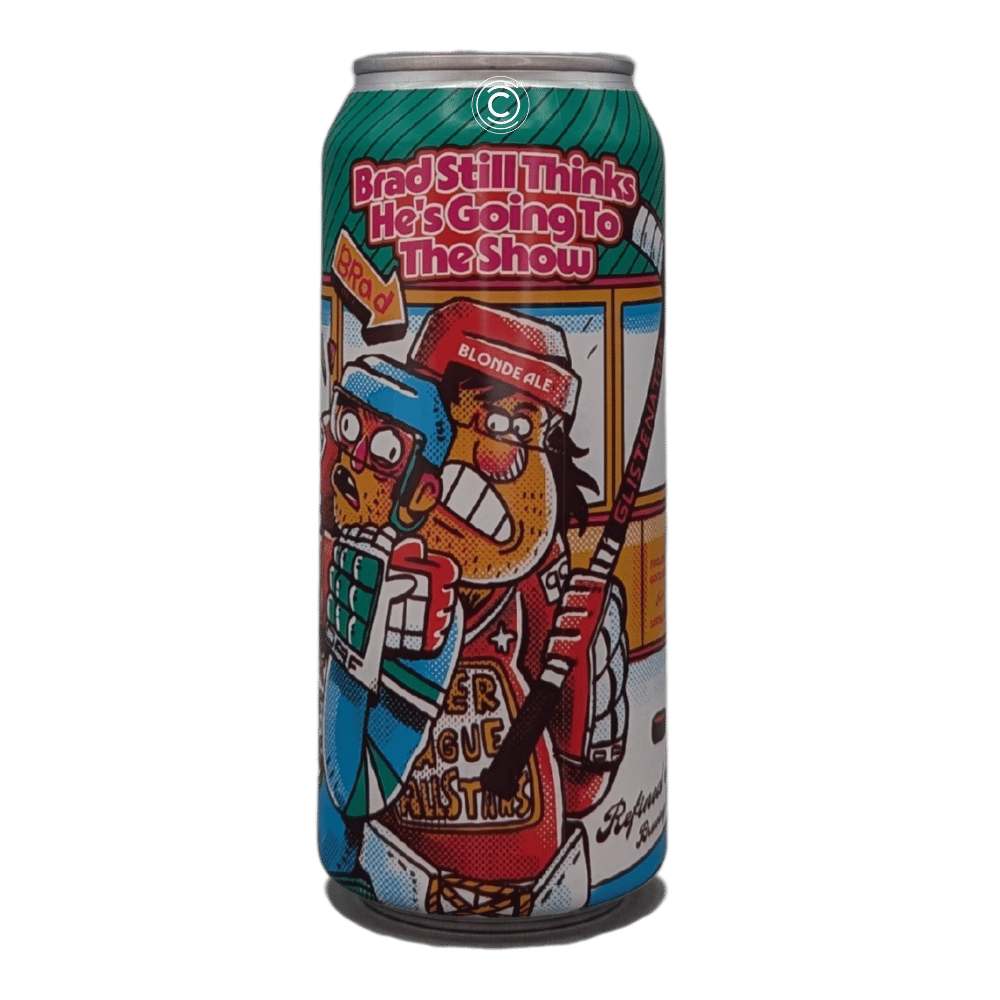 Brad Still Thinks He's Going To The Show Blonde Ale by Refined Fool Brewing Company, beer label
