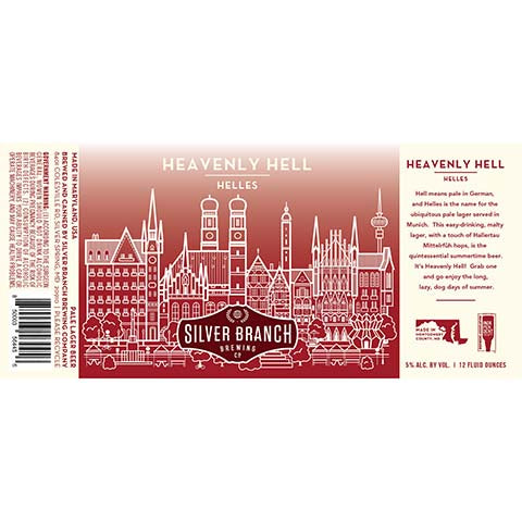 Heavenly Hell Helles by Silver Branch Brewing, beer label