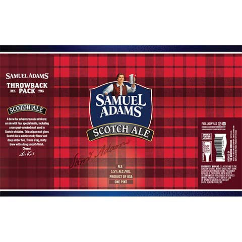 Samuel Adams Scotch Ale by Samuel Adams, beer label