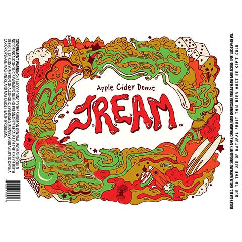 Burley Oak Apple Cider Donut Jream Sour Ale by Burley Oak Craft Brewery, beer label
