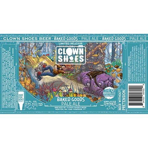 Clown Shoes Baked Goods Pale Ale by Clown Shoes, beer label