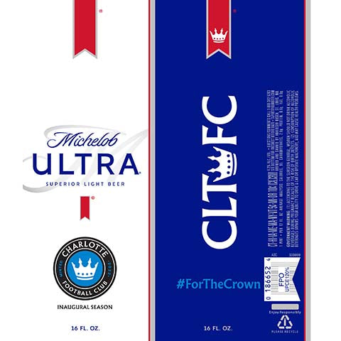 Michaelob Ultra Charlotte Football Club by Anheuser-Busch, beer label