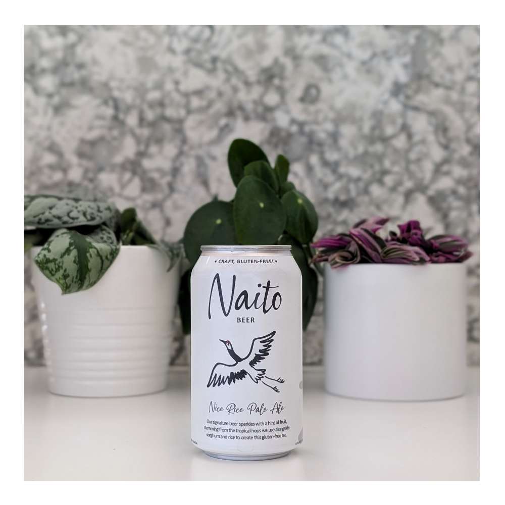 Nice Rice Pale Ale Gluten-Free by Naito Beer, beer label