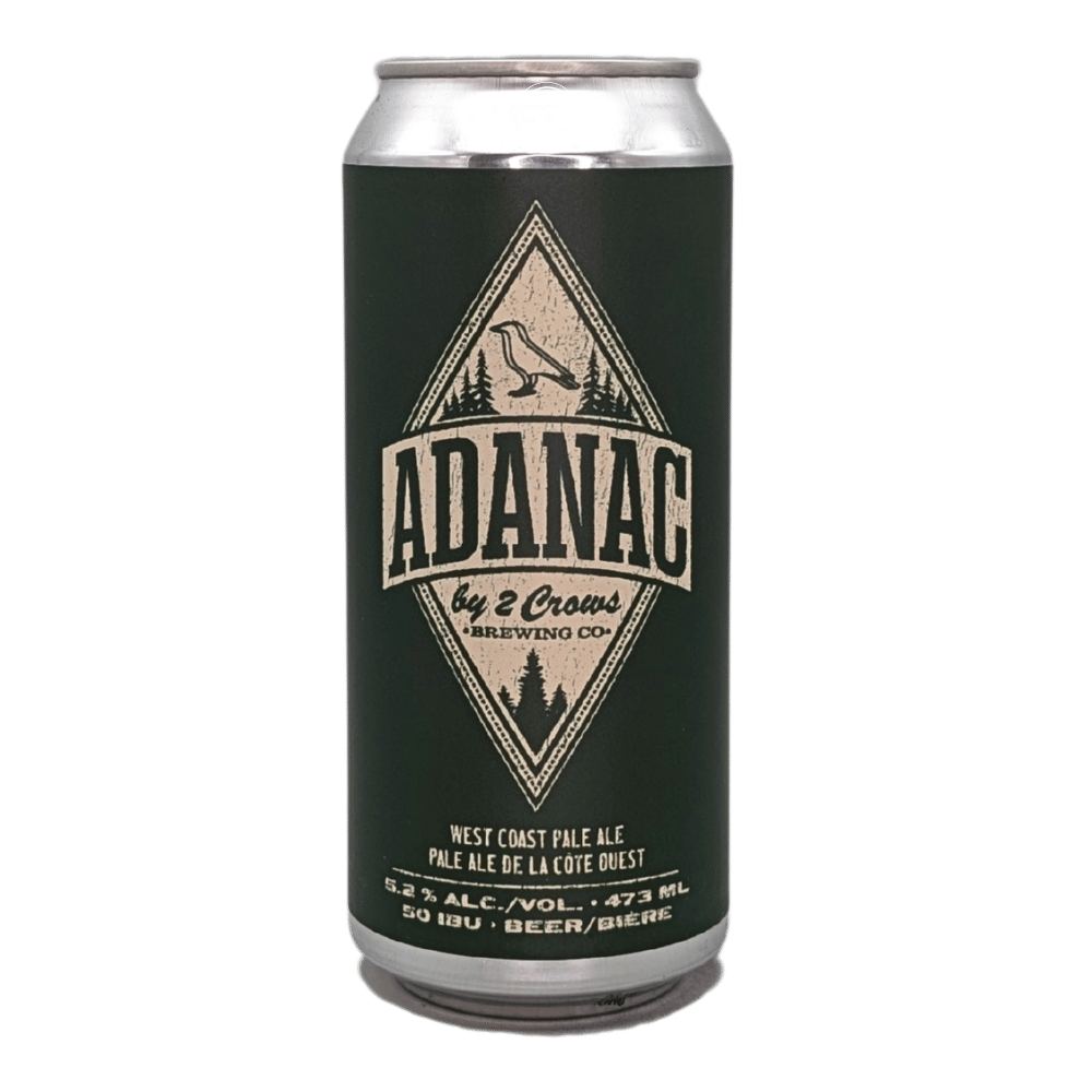 Adanac West Coast Pale Ale by 2 Crows Brewing Co., beer label