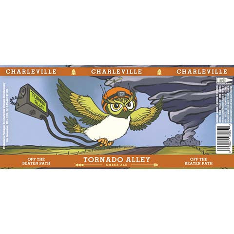 Charleville Tornado Alley Amber Ale by Charleville Vineyard & Microbrewery, beer label