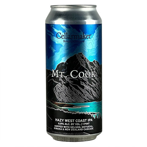 Cellarmaker Mt Cook IPA by Cellarmaker Brewing Company, beer label