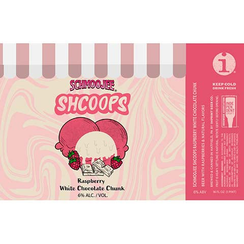 Imprint Schmoojee Shcoops Raspberry White Chocolate Chunk by Imprint Beer Company, beer label