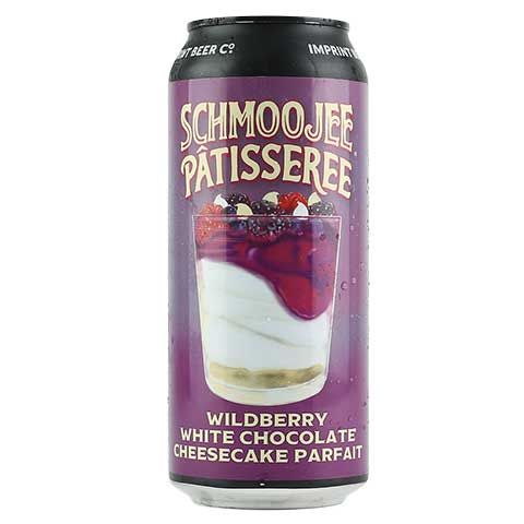 Imprint Schmoojee Patisseree Wildberry White Chocolate Chessecake Parfait Sour Ale by Imprint Beer Company, beer label