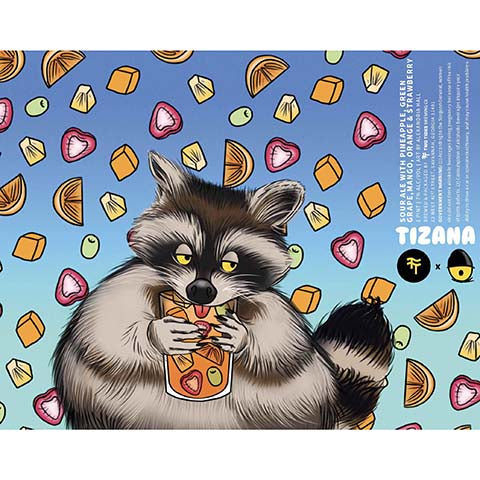 Two Tides Tizana Sour Ale by Two Tides Brewing Company, beer label