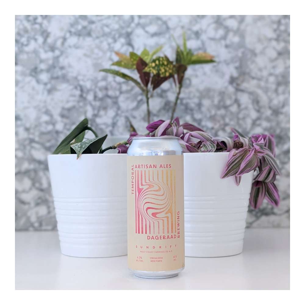 x Dageraad Brewing Sundrift West Coast Farmhouse Ale by Temporal Artisan Ales, beer label