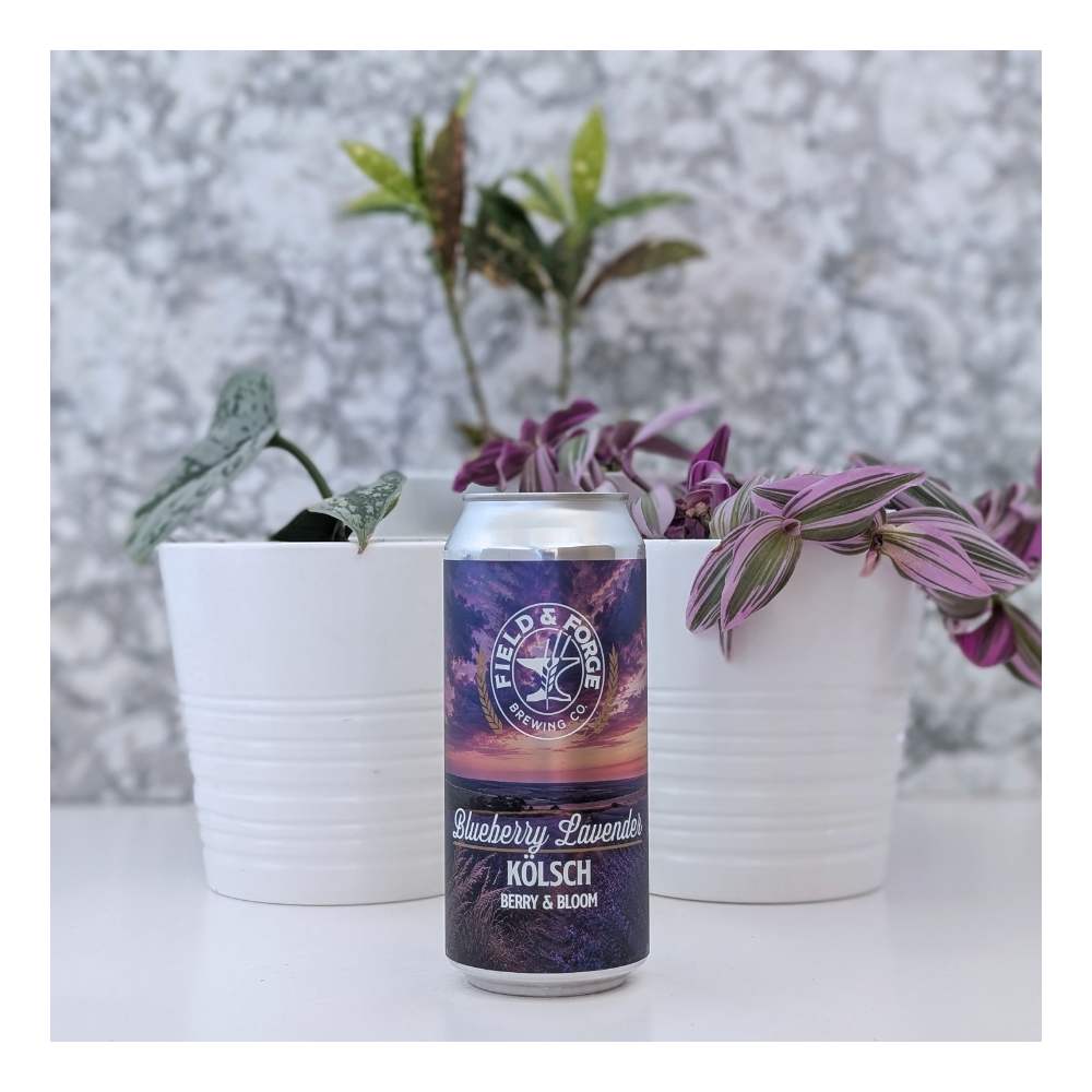 Blueberry Lavender Kolsch by Field & Forge Brewing Co., beer label
