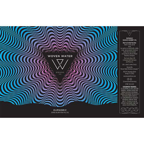 Woven Water Euphoric Double Blurry IPA by Woven Water Brewery, beer label