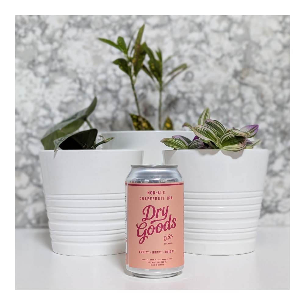 Grapefruit IPA Non-Alcoholic by Dry Goods Non-Alcoholic Beer, beer label