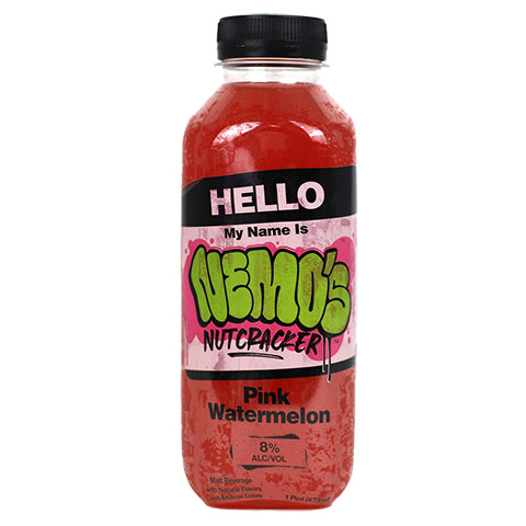 Nemo Nutcracker Pink Watermelon Malt Beverage by Nemo Nutcracker, beer label