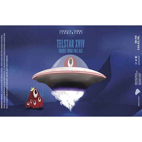 Charles Towne Fermentory Telstar XVIV DIPA by Charles Towne Fermentory, beer label