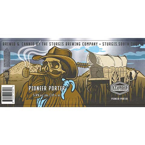 Sturgis Pioneer Porter by Sturgis Brewing Company, beer label