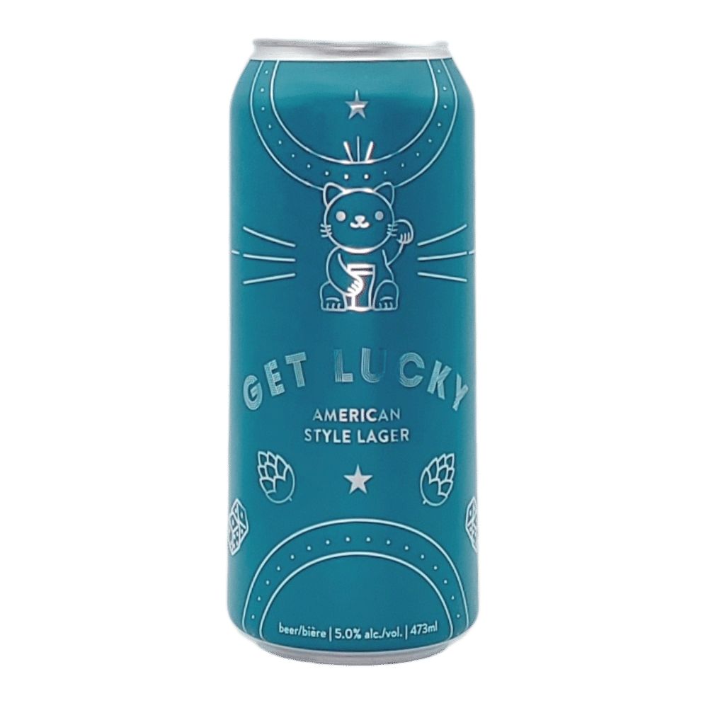 Get Lucky Lager by Born Brewing Co., beer label