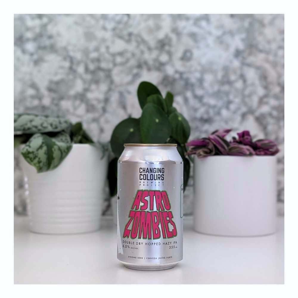 ASTRO ZOMBIES Hazy IPA by Changing Colours Brewing Project, beer label